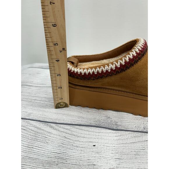 Steve Madden Womens Selena Brown Cow Suede Slip On Platform Slippers Mule Sz 12M - Picture 13 of 13
